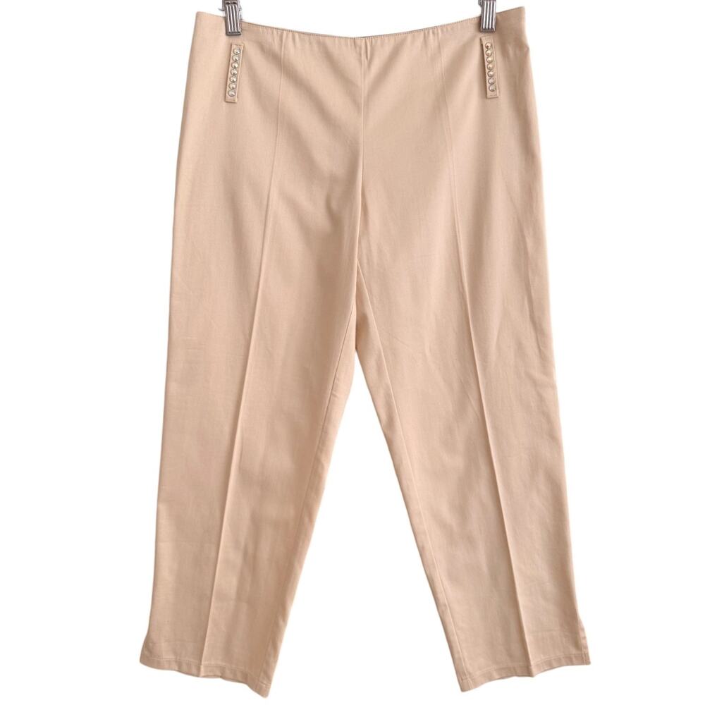 Blugirl Blumarine Y2K Vintage Capri Pants Rhinestone Low Rise Crop NWT US IT42